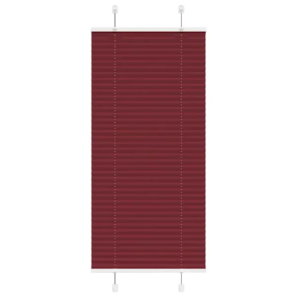 Store plissé rouge bordeaux 60x100 cm largeur du tissu 59,4 cm