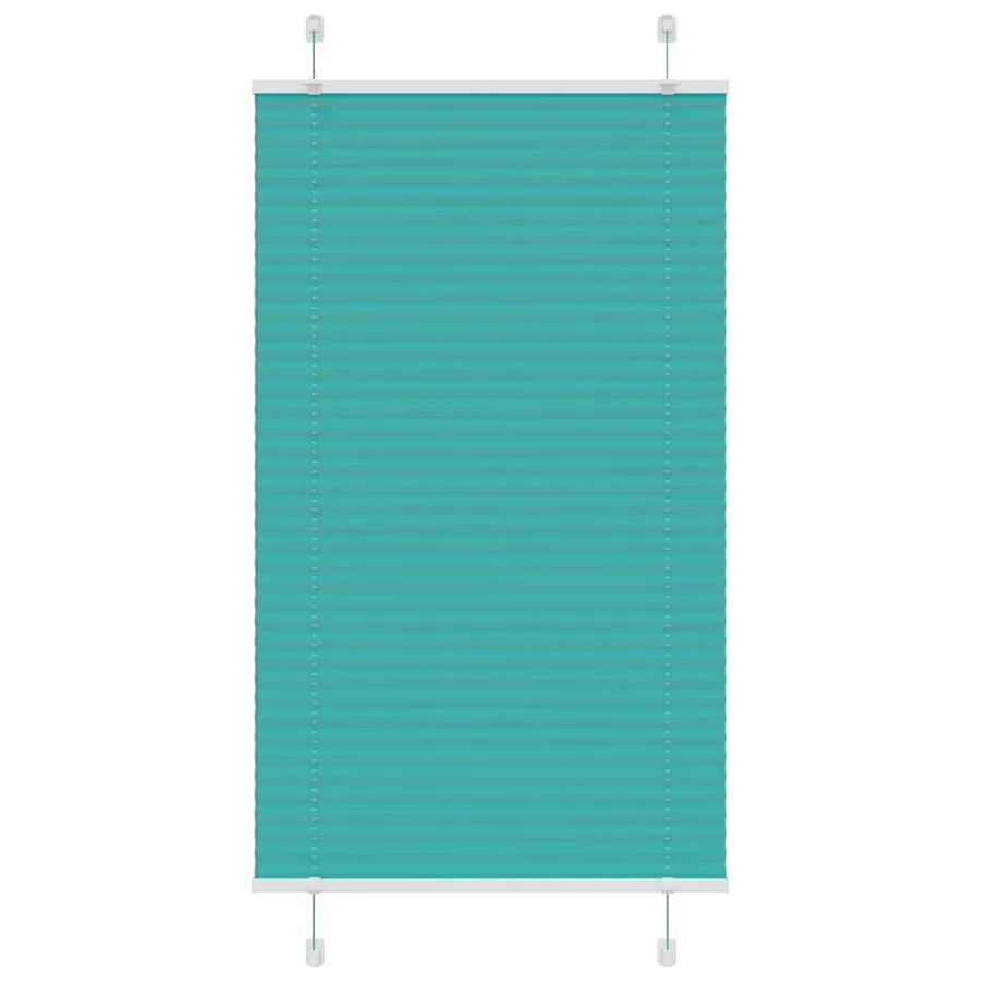Store plissé vert pétrole 70x150 cm largeur du tissu 69,4 cm