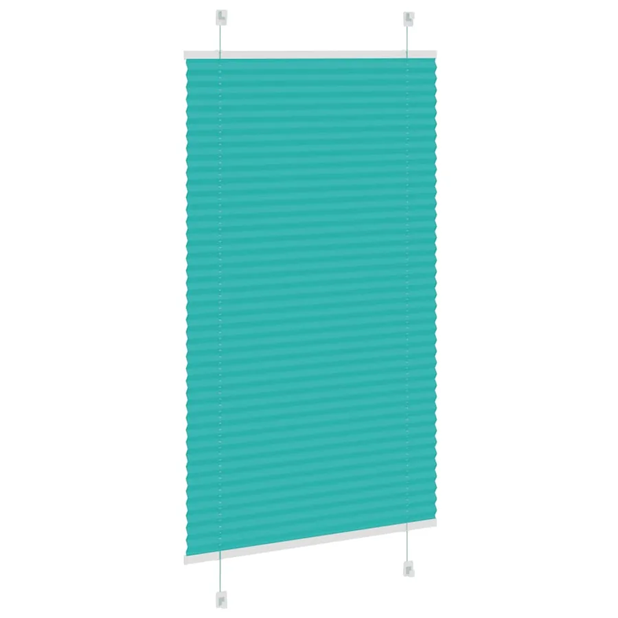 Store plissé vert pétrole 70x150 cm largeur du tissu 69,4 cm - 4