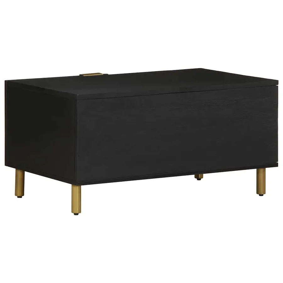 Table basse Noir 80x50x40 cm Bois d'ingénierie - 5