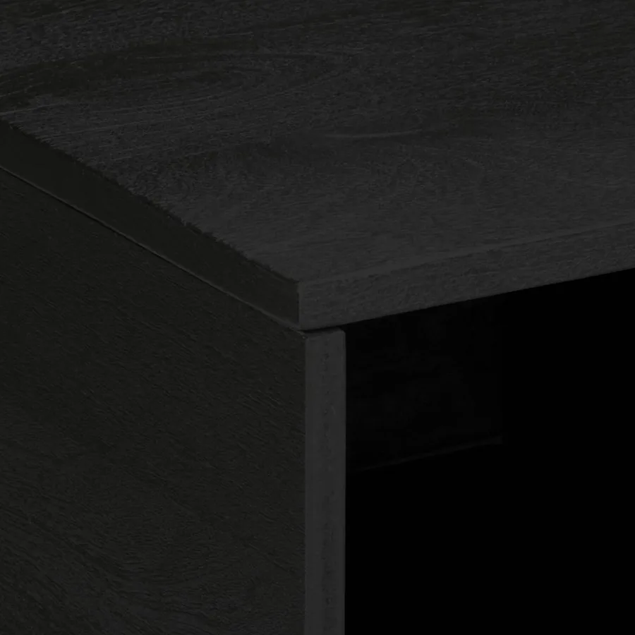 Table basse Noir 80x50x40 cm Bois d'ingénierie - 7