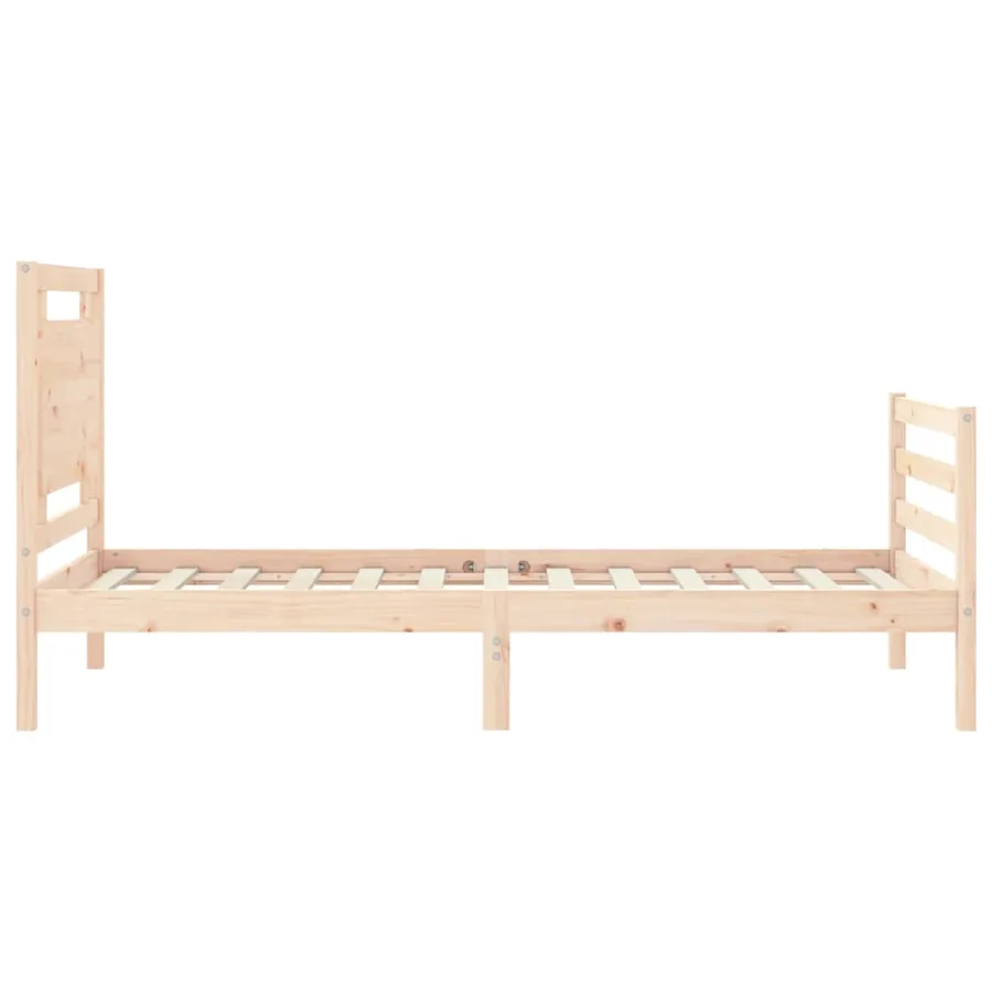 Cadre de lit sans matelas 100x200 cm bois massif - 7