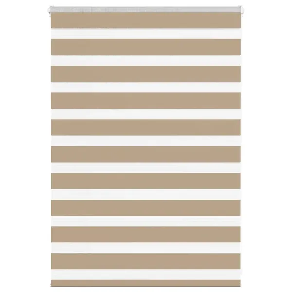 Store zèbre marron sable largeur du tissu 90,9 cm polyester