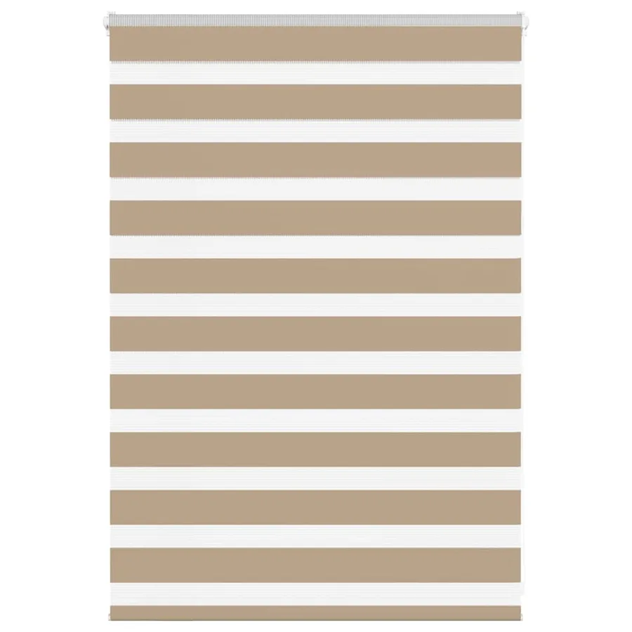 Store zèbre marron sable largeur du tissu 90,9 cm polyester - 3
