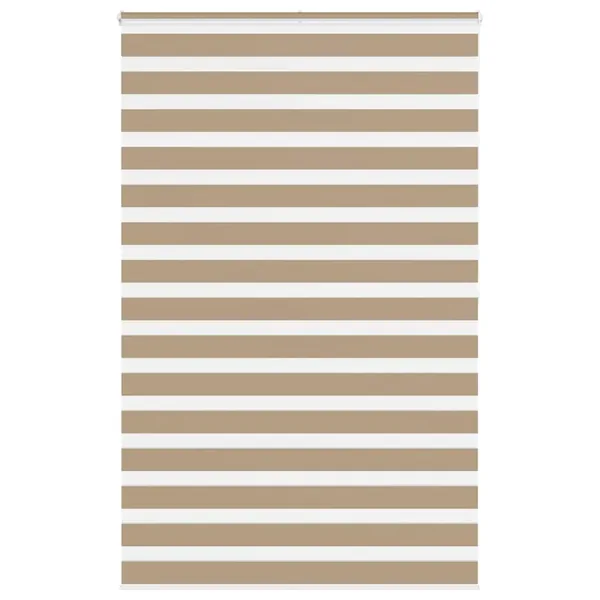 Store zèbre marron sable largeur du tissu 145,9 cm polyester