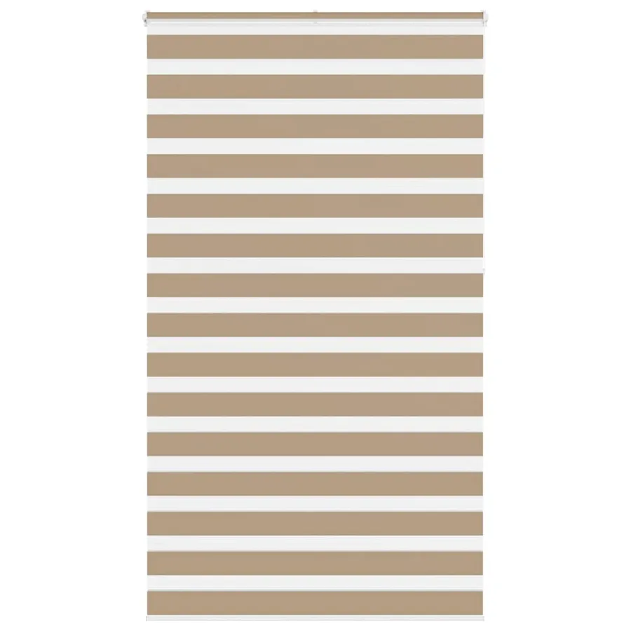 Store zèbre marron sable largeur du tissu 125,9cm polyester