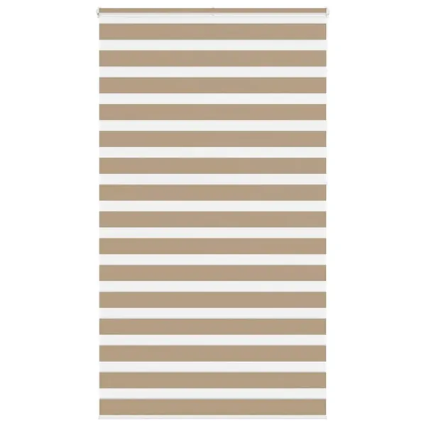 Store zèbre marron sable largeur du tissu 125,9cm polyester