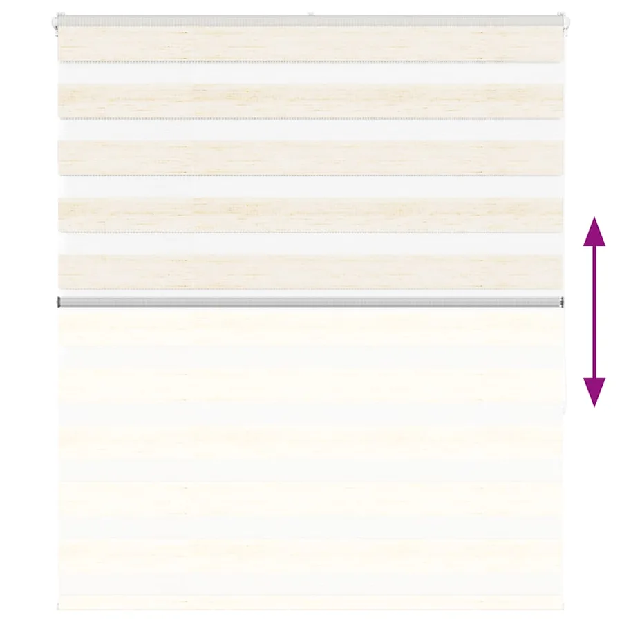 Store zèbre beige marbré largeur du tissu 130,9 cm polyester - 5