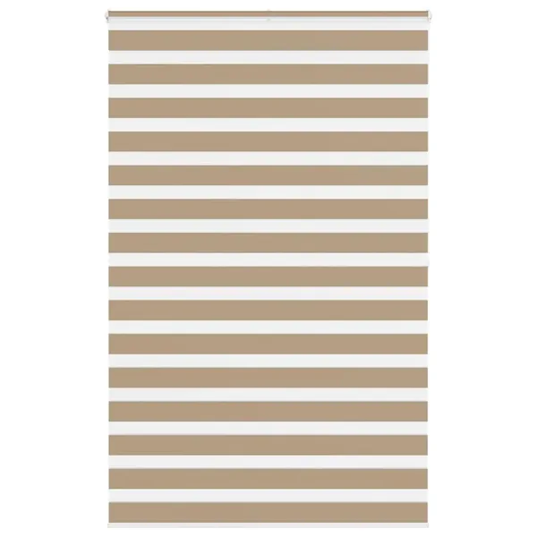 Store zèbre marron sable largeur du tissu 135,9 cm polyester