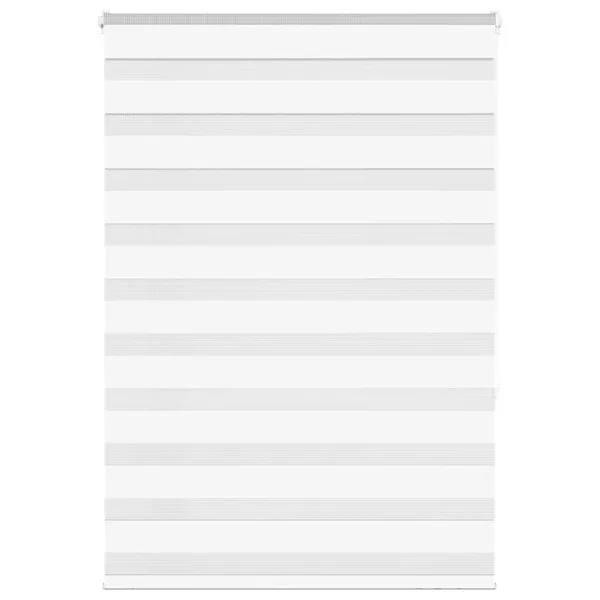 Store zèbre blanc 95x150 cm largeur du tissu 90,9 cm polyester