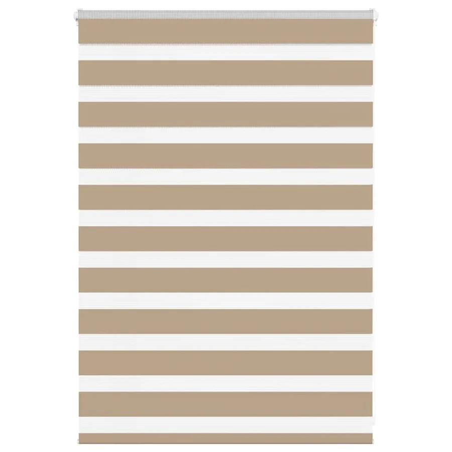 Store zèbre marron sable largeur du tissu 100,9 cm polyester