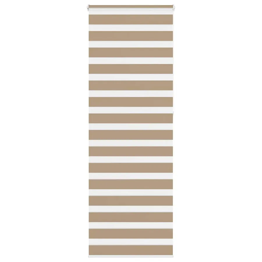 Store zèbre marron sable largeur du tissu 75,9 cm polyester