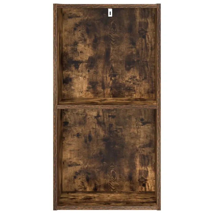 Bibliothèque chêne fumé 40x30x77 cm bois d'ingénierie - 4
