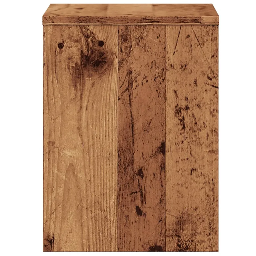 Tables de chevet 2 pcs vieux bois 40x30x40 cm bois d'ingénierie - 7