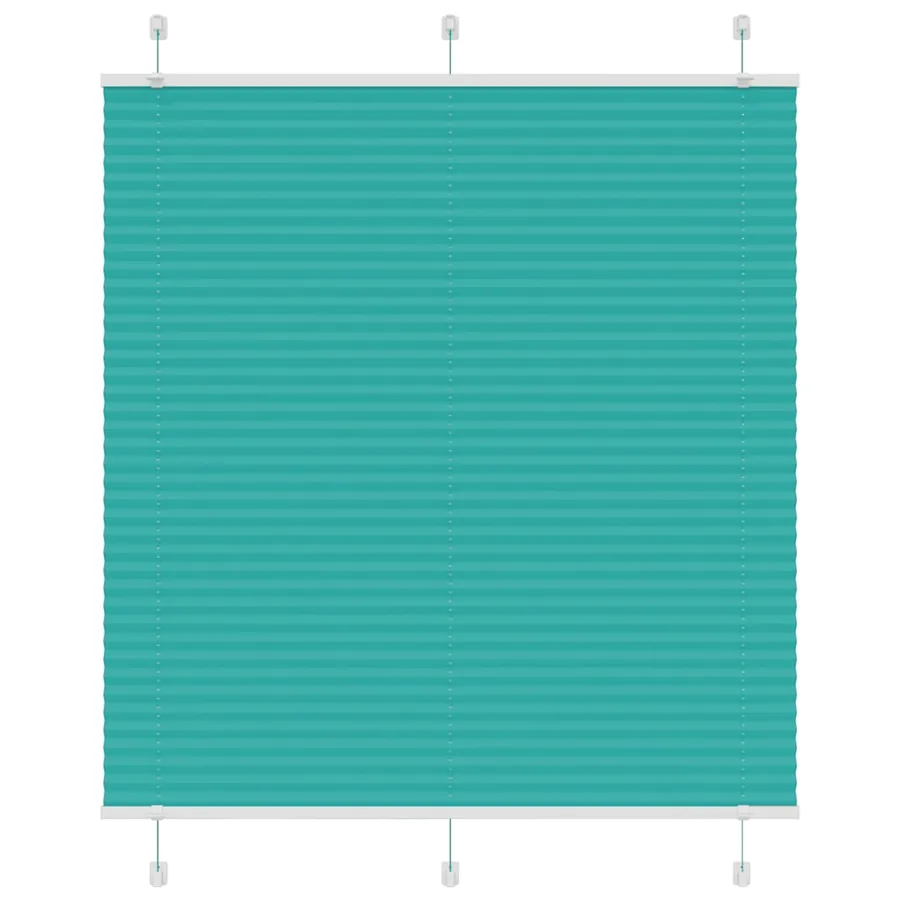 Store plissé vert pétrole 120x150cm largeur du tissu 119,4cm