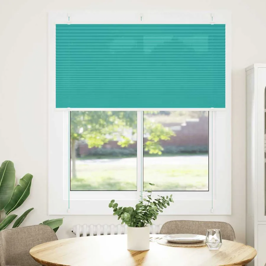 Store plissé vert pétrole 120x150cm largeur du tissu 119,4cm - 2