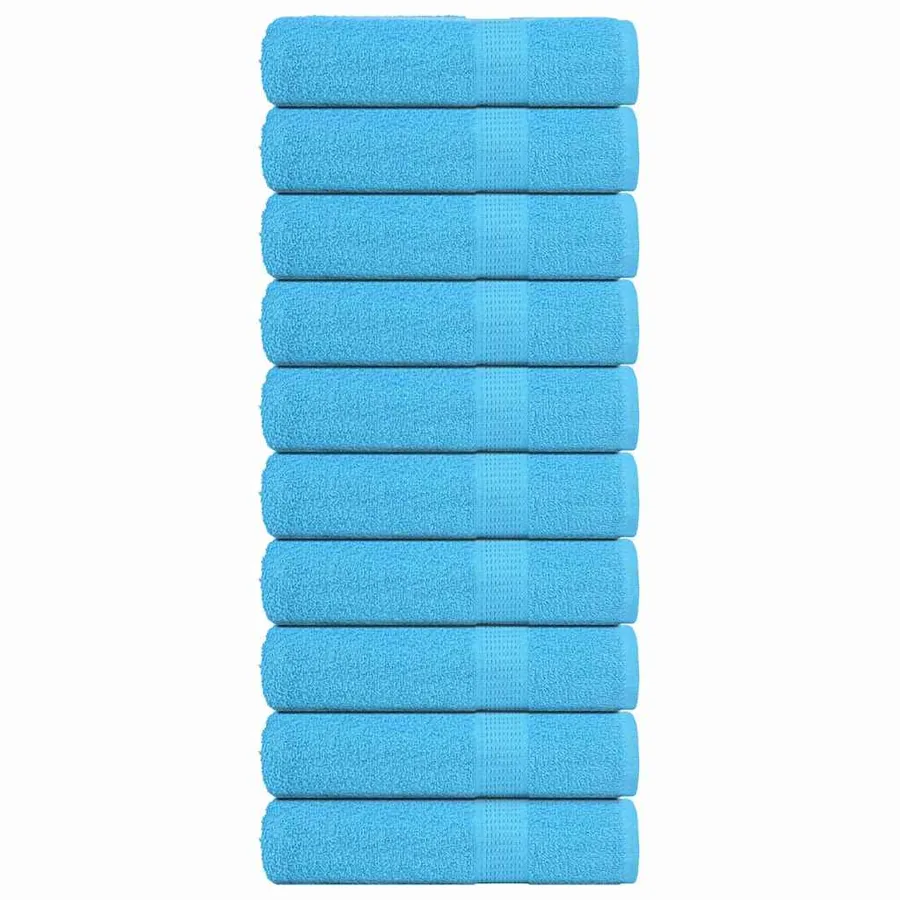 Serviettes de bain FROGN 10pcs turquoise 100x150cm 360 g/m²