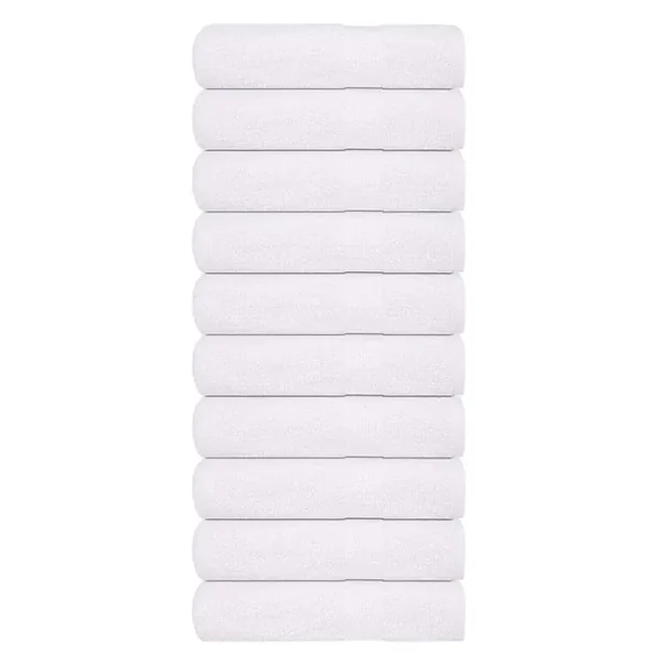 Serviettes de bain FROGN 10 pcs blanc 100x150 cm 360 g/m²
