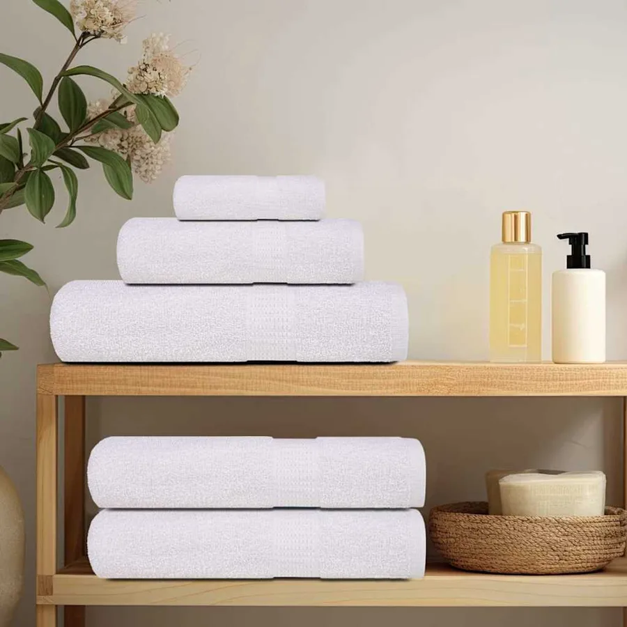 Serviettes de bain FROGN 10 pcs blanc 100x150 cm 360 g/m² - 3