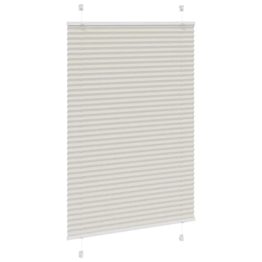 Store plissé gris clair 85x100 cm largeur du tissu 84,4 cm - 3