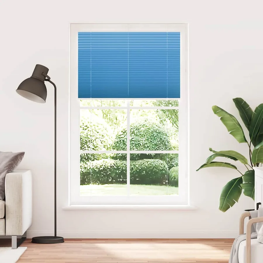 Store plissé bleu 120x200 cm largeur du tissu 119,4cm polyester - 2