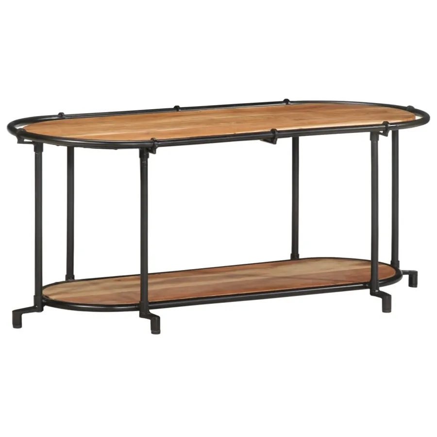 Meuble TV 100x42x40 cm bois d'acacia massif - 2
