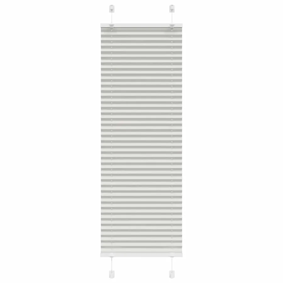 Store plissé gris clair 45x100 cm largeur du tissu 44,4 cm
