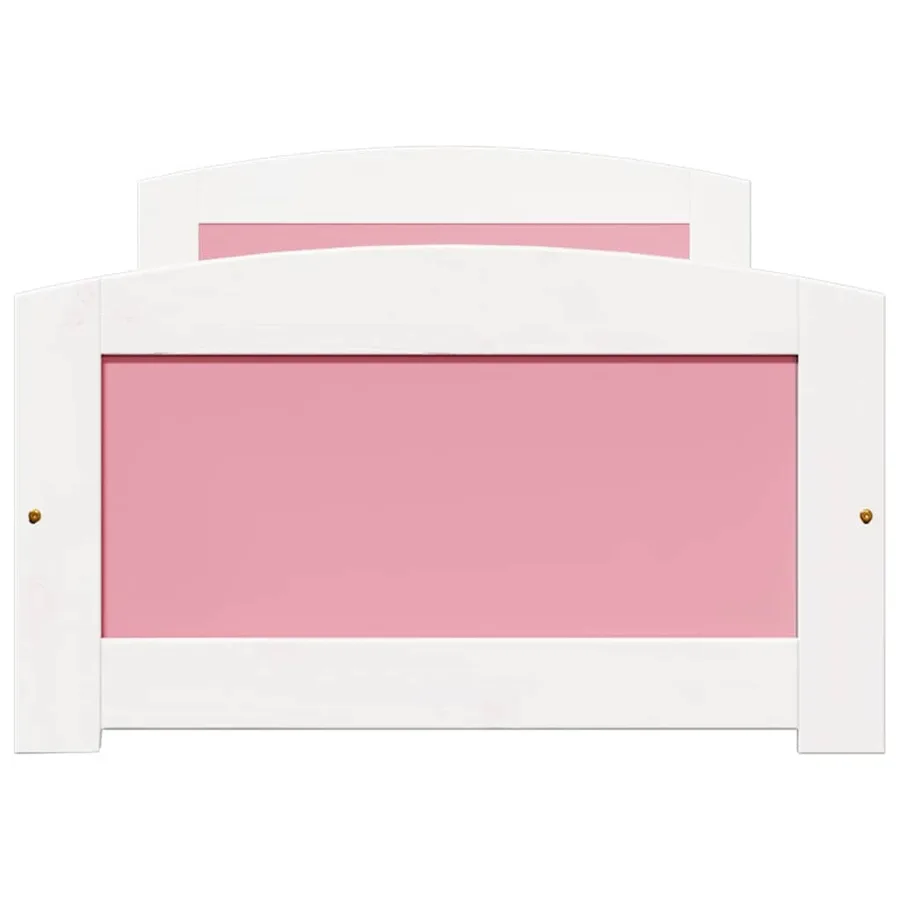 Lit de jour et 2 tiroirs sans matelas IRUN blanc rose 90x200 cm - 7
