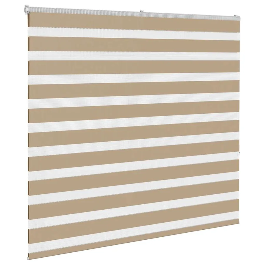 Store zèbre marron sable largeur du tissu 160,9 cm polyester - 3