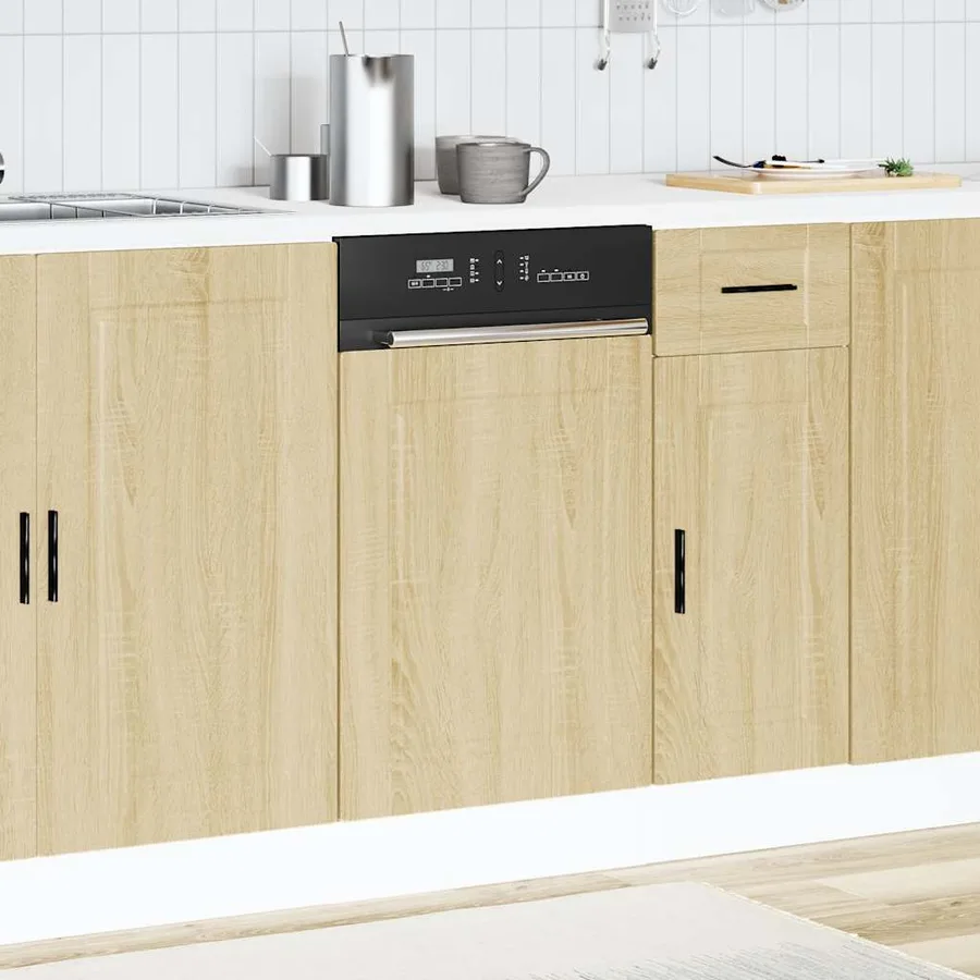 Panneau de lave-vaisselle Porto chêne sonoma 45x1,5x57 cm - 3