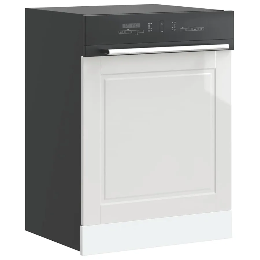 Panneau de lave-vaisselle Porto blanc brillant 60x1,5x57 cm
