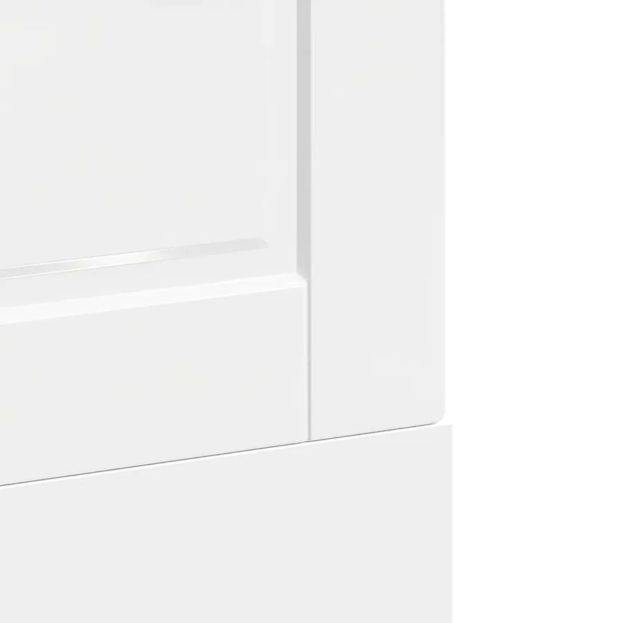 Panneau de lave-vaisselle Porto blanc brillant 60x1,5x57 cm - 7