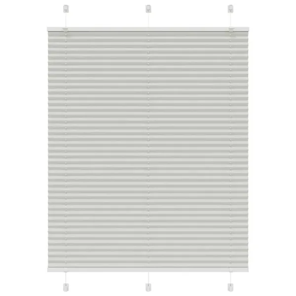 Store plissé gris clair 105x100cm largeur du tissu 104,4cm