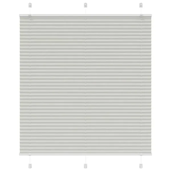 Store plissé gris clair 115x100cm largeur du tissu 114,4cm