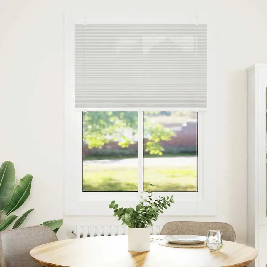Store plissé gris clair 95x150 cm largeur du tissu 94,4 cm - 2