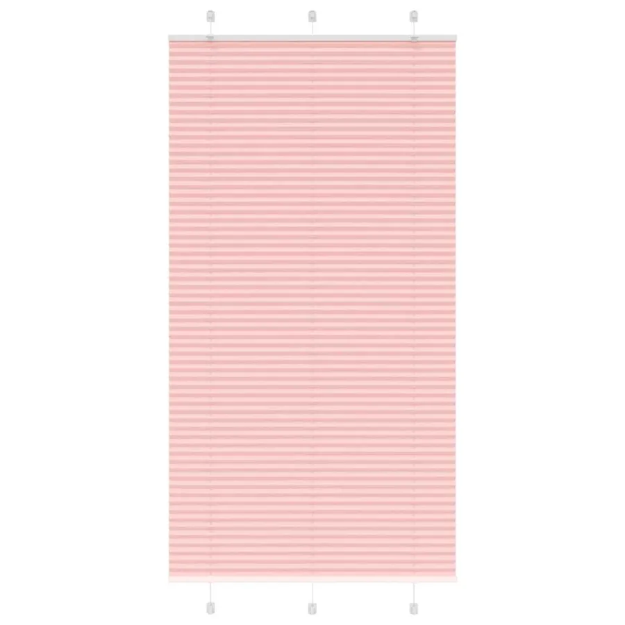 Store plissé rose 110x200 cm largeur du tissu 109,4cm polyester