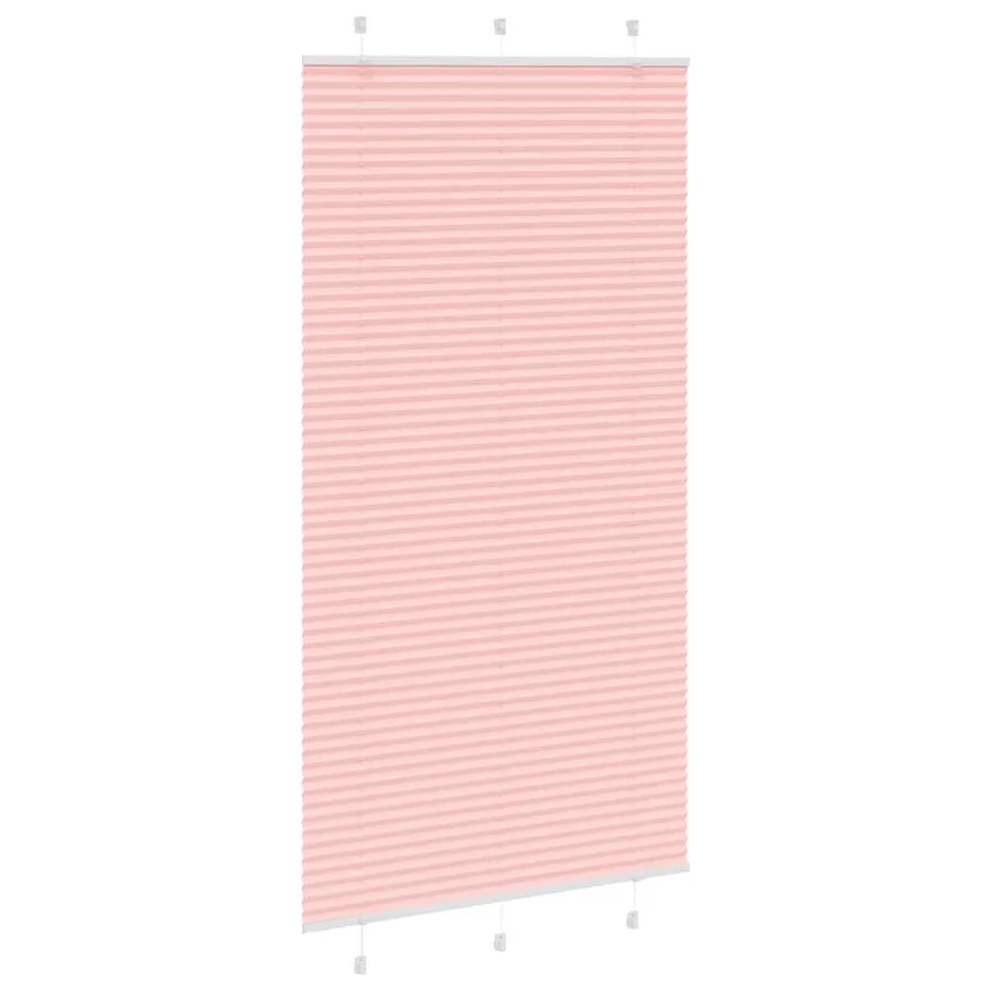 Store plissé rose 110x200 cm largeur du tissu 109,4cm polyester - 3