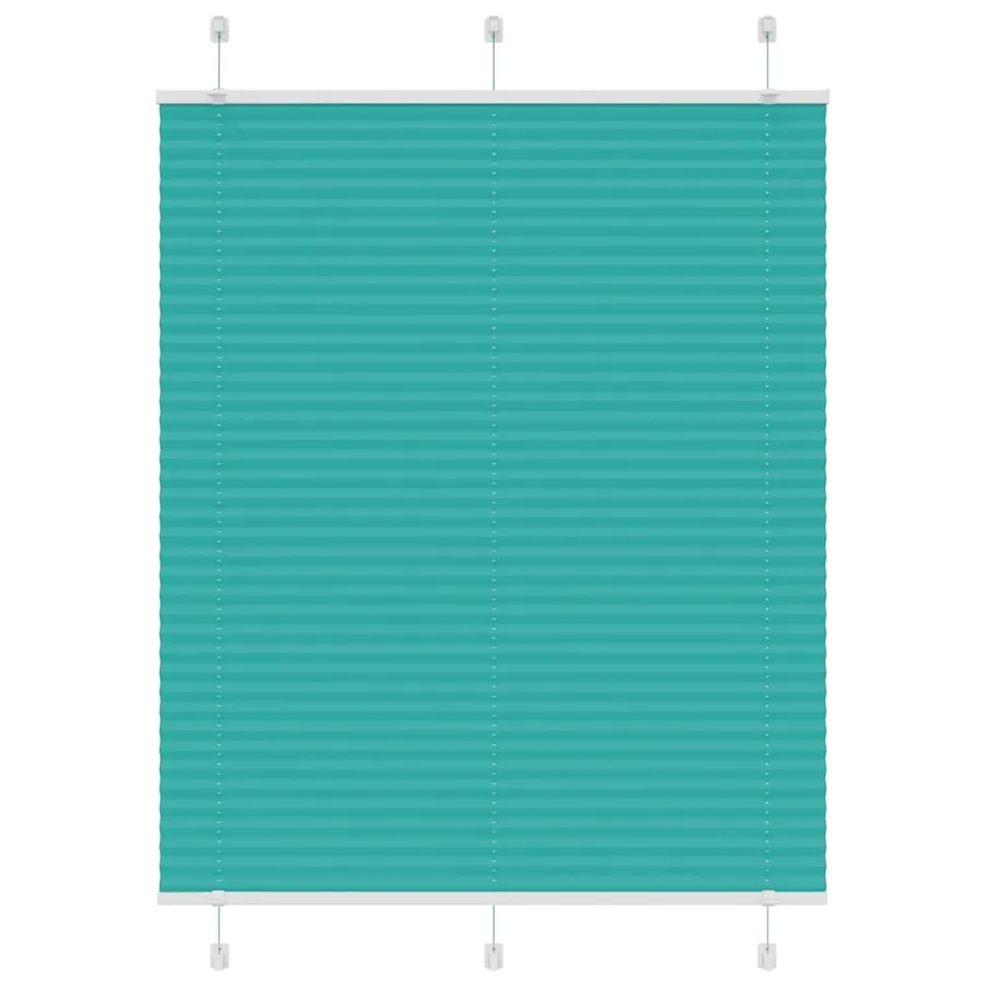 Store plissé vert pétrole 105x150cm largeur du tissu 104,4cm