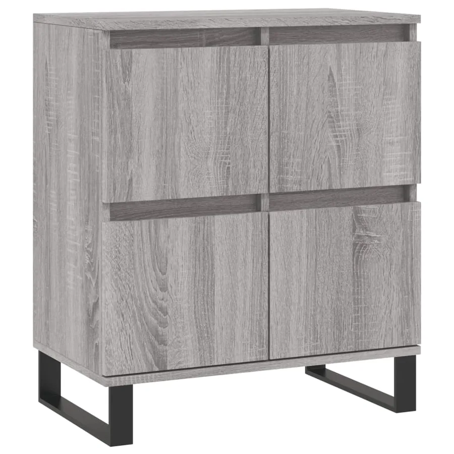 Buffets 3 pcs Sonoma gris Bois d'ingénierie - 5