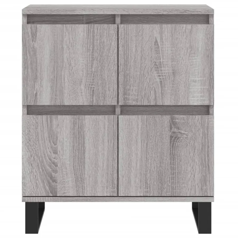 Buffets 3 pcs Sonoma gris Bois d'ingénierie - 6