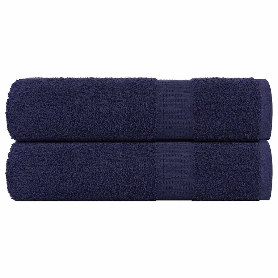 Serviettes de bain FROGN 2 pcs bleu marine 100x150 cm 360 g/m²