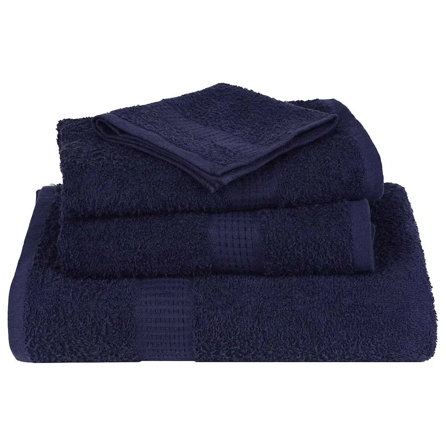 Serviettes de bain FROGN 2 pcs bleu marine 100x150 cm 360 g/m² - 4