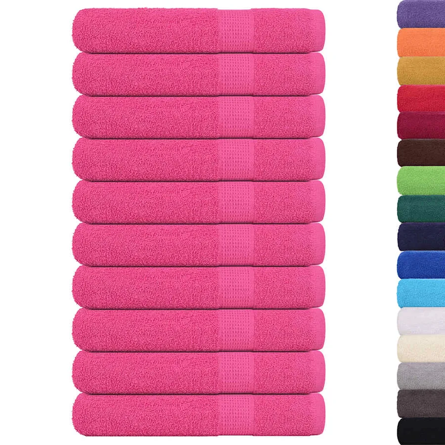 Serviettes de sauna FROGN 10 pcs rose 80x200 cm 360 g/m² - 2