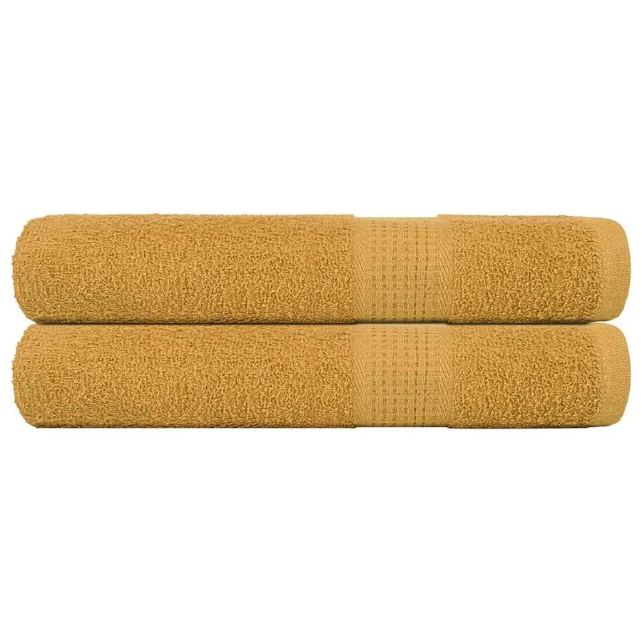 Serviettes FROGN 2 pcs doré 100x200 cm 360 g/m²