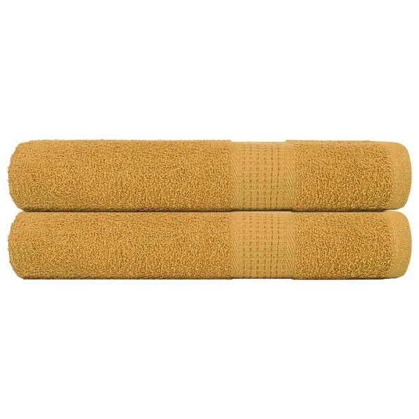 Serviettes FROGN 2 pcs doré 100x200 cm 360 g/m²