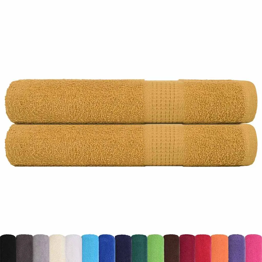 Serviettes FROGN 2 pcs doré 100x200 cm 360 g/m² - 2