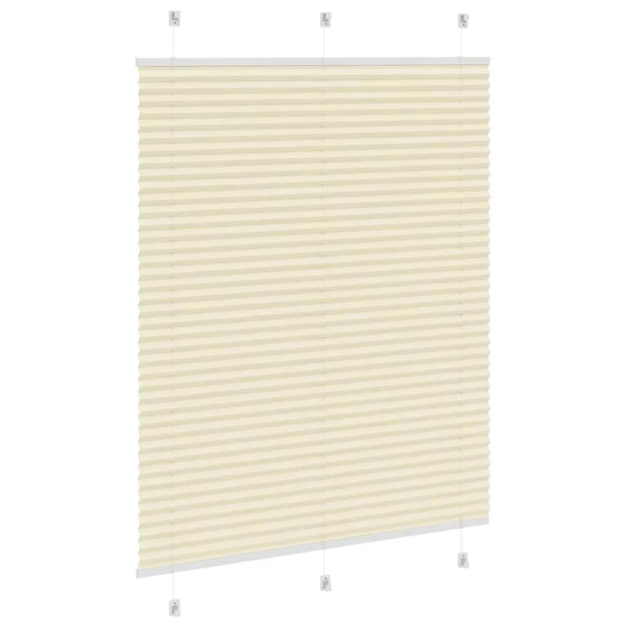Store plissé crème 105x150cm largeur du tissu 104,4cm polyester - 4