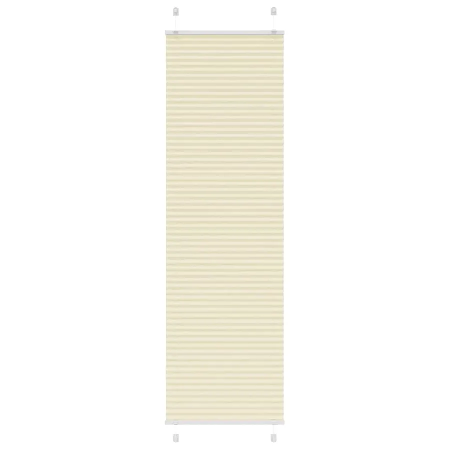 Store plissé crème 65x200 cm largeur du tissu 64,4 cm polyester