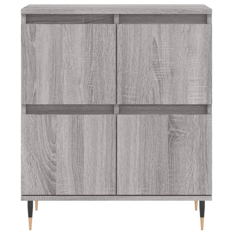 Buffets 3 pcs Sonoma gris Bois d'ingénierie - 6