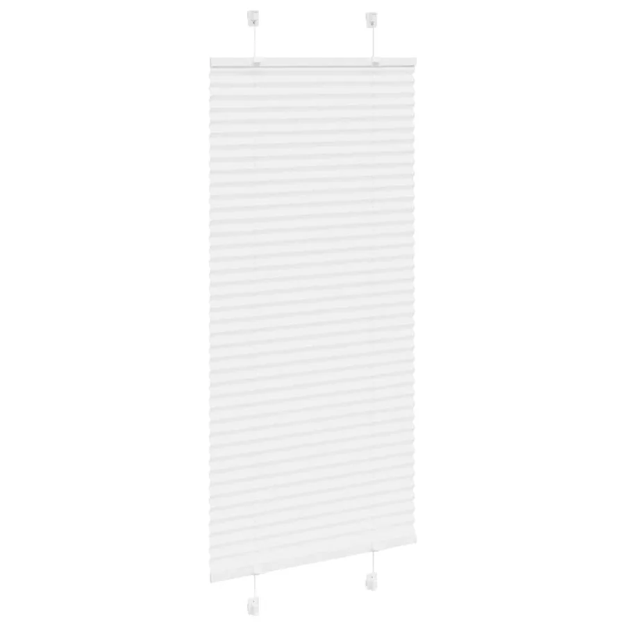 Store plissé blanc 60x100 cm largeur du tissu 59,4 cm polyester - 3
